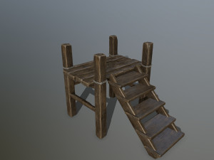 woods and ropes 3D Model