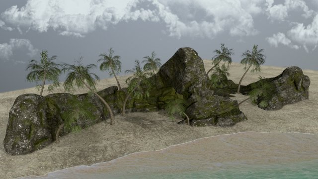 rocks 3D 模型 .c4d .max .obj .3ds .fbx .stl .blend 