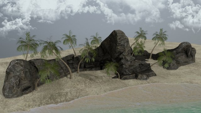 rocks 3D Модель .c4d .max .obj .3ds .fbx .stl .blend