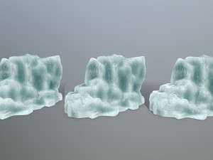 ice rocks Modèle 3D