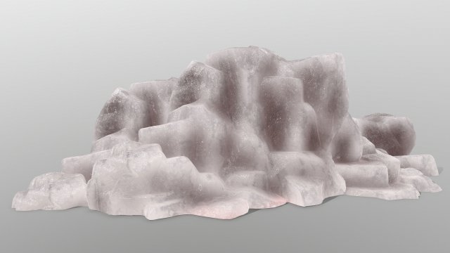 ice rocks 3D Model .c4d .max .obj .3ds .fbx .stl .blend 