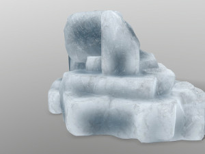 ice rocks Modèle 3D