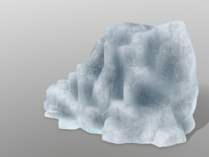 ice rocks Modèle 3D
