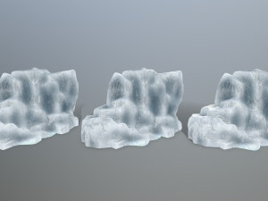 ice rocks Modèle 3D