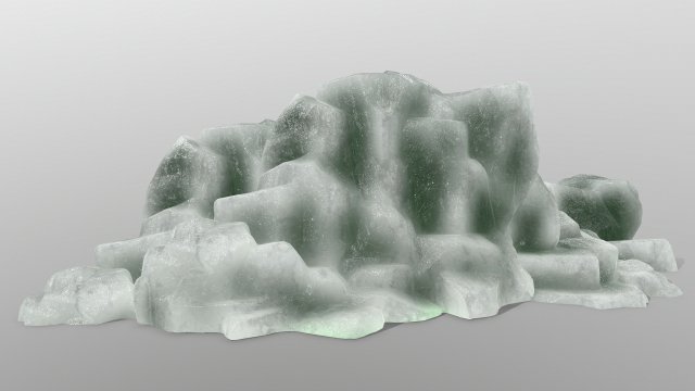 ice rocks 3D 모델 .c4d .max .obj .3ds .fbx .stl .blend 