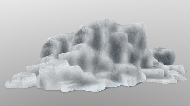 ice rocks 3D-Modell .c4d .max .obj .3ds .fbx .stl .blend 