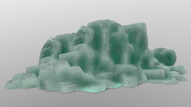 ice rocks Model 3D .c4d .max .obj .3ds .fbx .stl .blend 