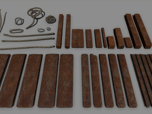 woodandropeset Modelo 3D