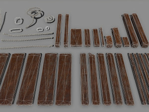 woodandropeset Modelo 3D