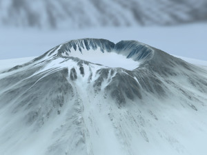 snow volcano 3D 모델