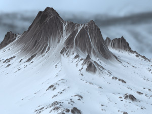 snow mountain 3D Model