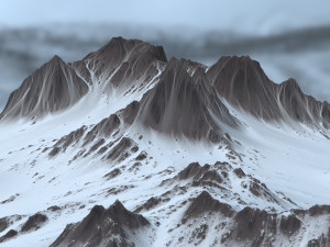 snow mountain 3D-Modell