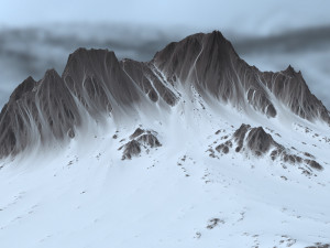 snow mountain 3D-Modell