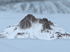 snow mountain 3D-Modell