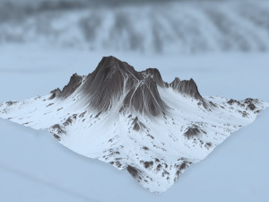 snow mountain 3D-Modell