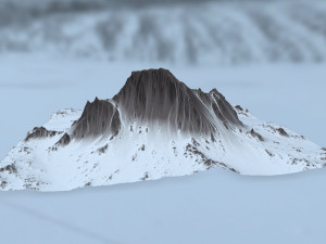 snow mountain 3D-Modell