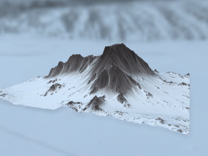 snow mountain 3D-Modell