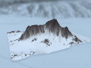 snow mountain 3D-Modell