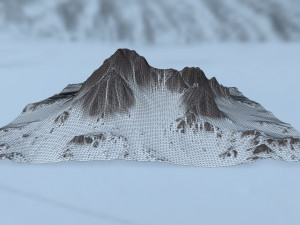 snow mountain 3D-Modell