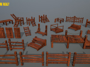 woodandropeset 3D Model