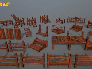 woodandropeset 3D Model