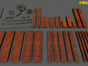woodandropeset 3D Model