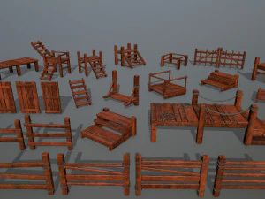 woodandropeset 3D Model