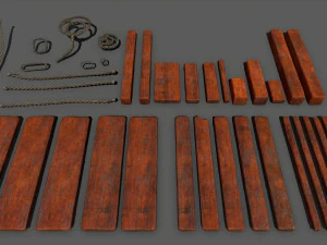 woodandropeset 3D Model