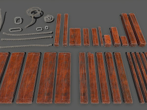 woodandropeset Modello 3D