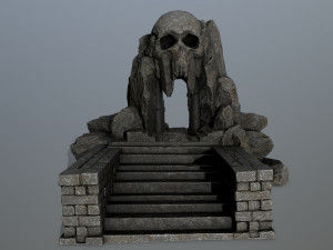 skull cave Modelo 3D