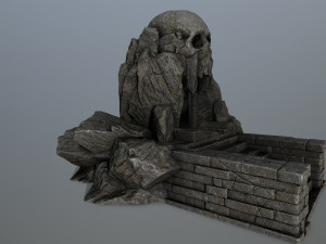 skull cave 3D Модель