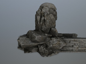 skull cave 3D Модель