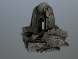 skull cave 3D Модель