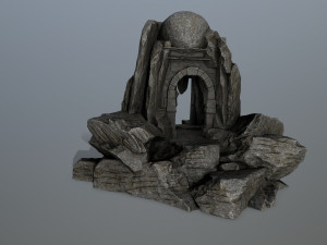 skull cave 3D Модель