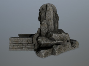 skull cave 3D Модель