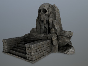 skull cave 3D Модель