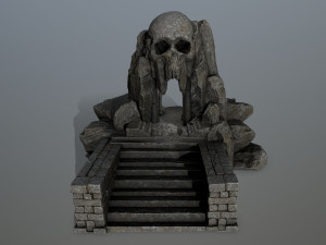 skull cave 3D Модель