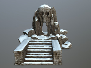 skull cave Modelo 3D