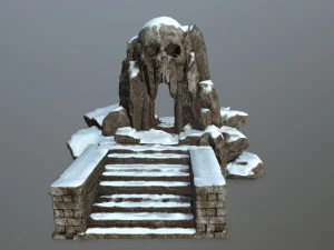 grotta del teschio Modello 3D