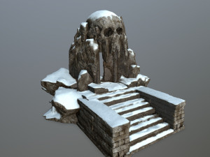 skull cave 3D Модель