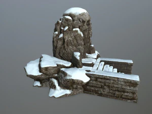 skull cave 3D Model