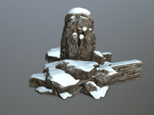 skull cave 3D Модель