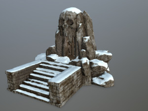 skull cave 3D Модель