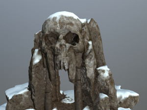 skull cave 3D Модель