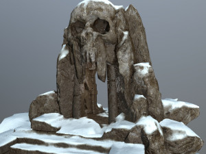 skull cave 3D Модель
