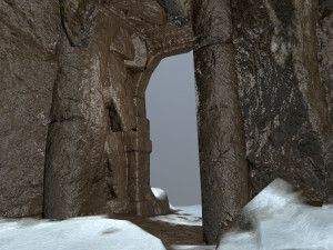 skull cave 3D Модель