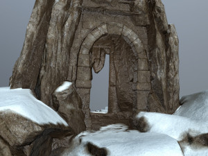 skull cave 3D Модель