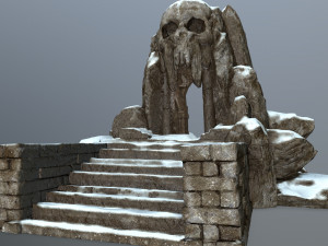 skull cave 3D Модель