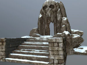 skull cave 3D Model