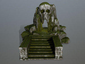 skull cave 3D Модель